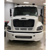 Freightliner M2 Blackout Projector Headlight Pair With Dual Function Sequential LED Light Bar - On Truck Front View