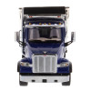 Peterbilt 567 Dump Truck With Chrome Plated Dump Bed Front View