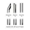 Kenworth T600 T800 W900L 6" Chrome Exhaust Kit by RoadWorks - Tips