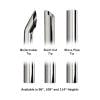 Freightliner Classic FLD 8" Chrome Exhaust Kit by RoadWorks - Tips