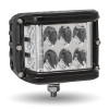 Square Sport Combination LED Spot & Flood Work Lights With Side LEDs Side View