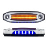 12 LED Rectangular Amber Clearance Marker Light - Blue