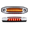 12 LED Rectangular Amber Clearance Marker Light - Red