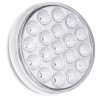 4" Round 19 LED Red White Dual Color STT And Back Up Light - Side
