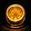 Round Turn Signal Abyss Light (Amber/Amber With Lighting; Angled View)