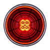 4" Round Turn Signal Abyss Light (Red/Clear)