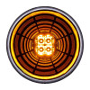 4" Round Turn Signal Abyss Light (Amber/Clear)