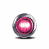 3/4" Mini Button Dual Revolution Amber & Pink LED Marker Light - Pink