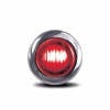 3/4" Mini Button Dual Revolution Red & Pink LED Marker Light - Red