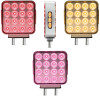 38 LED Square Double Face Dual Revolution Breast Cancer Awareness Pink Fender Light - Default