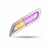 Peterbilt 567 579 587 Dual Revolution LED Door Light Purple