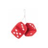 3 Inch Classic Fuzzy Dice - Red