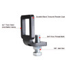 2.5" Anti-Rattle Hitch Tightener Clamp By BulletProof Hitches - Diagram