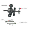 Heavy Duty Sway Control Ball Hitch Attachment By BulletProof Hitches - Diagram