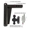2" Heavy Duty Adjustable 10" Drop Hitch By BulletProof Hitches - Kit Diagram