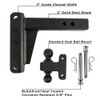 2" Extreme Duty Adjustable 4" Drop Hitch By BulletProof Hitches - Kit Diagram