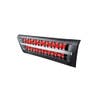 Freightliner Cascadia Hood LED Air Intake Grille - Red 1