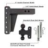2.5" Extreme Duty Adjustable 6" Drop Hitch By BulletProof Hitches - Kit Diagram
