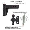 3" Heavy Duty Adjustable 4" Drop Hitch By BulletProof Hitches - Kit Diagram