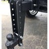 3" Heavy Duty Adjustable 12" Drop Hitch By BulletProof Hitches - Installed Close Up