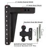 3" Heavy Duty Adjustable 12" Drop Hitch By BulletProof Hitches - Kit Diagram