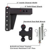 3" Extreme Duty Adjustable 6" Drop Hitch By BulletProof Hitches - Kit Diagram