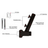 Hitch Flag Pole Attachment By BulletProof Hitches - Diagram