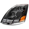 Volvo VN VHL 2004-2015 Black Projection Headlights - Driver Side