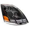 Volvo VN VHL 2004-2015 Black Projection Headlights - Passenger Side
