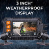 4th Generation MotoProCam WiFi DVR Dual Camera System For Motorcycles - Weatherproof Display
