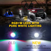 RGBW Multi-Color LED Rock Light Kit With Remote - Old/New
