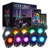 RGBW Multi-Color LED Rock Light Kit With Remote - 10 pack