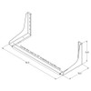 Minimizer Underbody Toolbox Mounting Brackets - With Bar for 50" Underbody Box