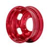 22.5" x 8.25" Oval Aluminum Wheel With Off-Center Vent Hole - Red