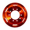 22.5" x 8.25" Oval Aluminum Wheel With Off-Center Vent Hole - Orange Forward