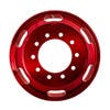 22.5" x 8.25" Oval Aluminum Wheel With Off-Center Vent Hole - Red Forward