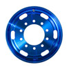 22.5" x 9" Oval Aluminum Wheel With Off-Center Vent Hole - Blue Front