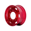 22.5" x 9" Oval Aluminum Wheel With Off-Center Vent Hole - Red Side