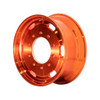 22.5" x 9" Oval Aluminum Wheel With Off-Center Vent Hole - Orange Side