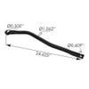 Freightliner Driver Side Radiator Support Rod - Dimensions