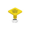 Yellow PP Dash Air Valve Knob KN20903 - Measurements