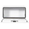 Pro Series White Smooth Aluminum Underbody Tool Box - Front Open