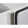 Pro Series White Smooth Aluminum Underbody Tool Box With Barn Door - Hinge