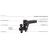 2.5" Heavy Duty Adjustable 4" Drop Hitch By BulletProof Hitches - Specs 1