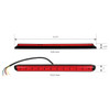 15 3/4" Sequential 4 In 1 LED ID Light Bar By Grand General - Dimensions