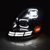 Volvo VN VHL 2004-2015 Black Projection Headlights - Low Beam