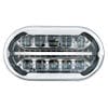 Peterbilt 304 Stainless Steel Ultralit Plus R Chrome LED Projector Headlight White LED Front View