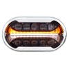 Peterbilt 304 Stainless Steel Ultralit Plus R Black LED Projector Headlight Front View