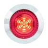 1 1/4" Round 6 LED Clearance Marker Light Depicting The Front Of The Red/Red Lens