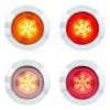 1 1/4" Round 6 LED Clearance Marker Light Showing The Different LED/Lens Offered